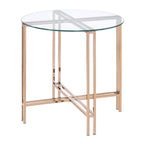 ACME 82997 Veises End Table, Champagne