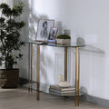 ACME 82999 Veises Sofa Table, Champagne