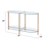 ACME 82999 Veises Sofa Table, Champagne