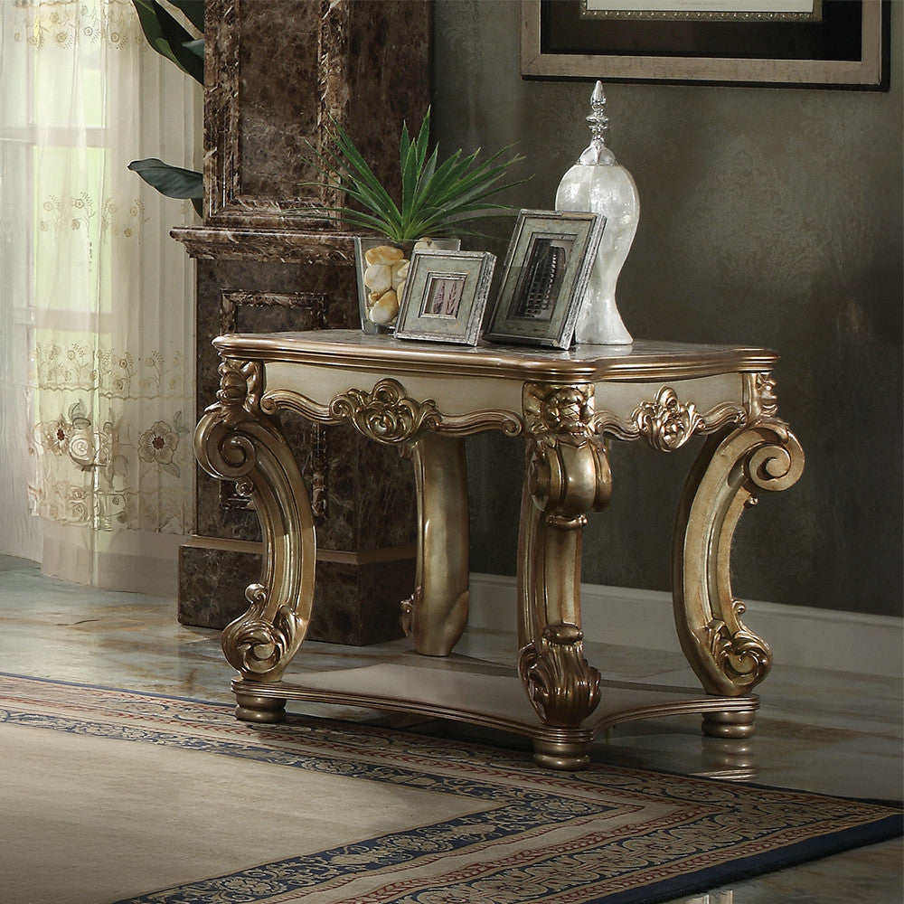 ACME 83001 Vendome End Table, Gold Patina
