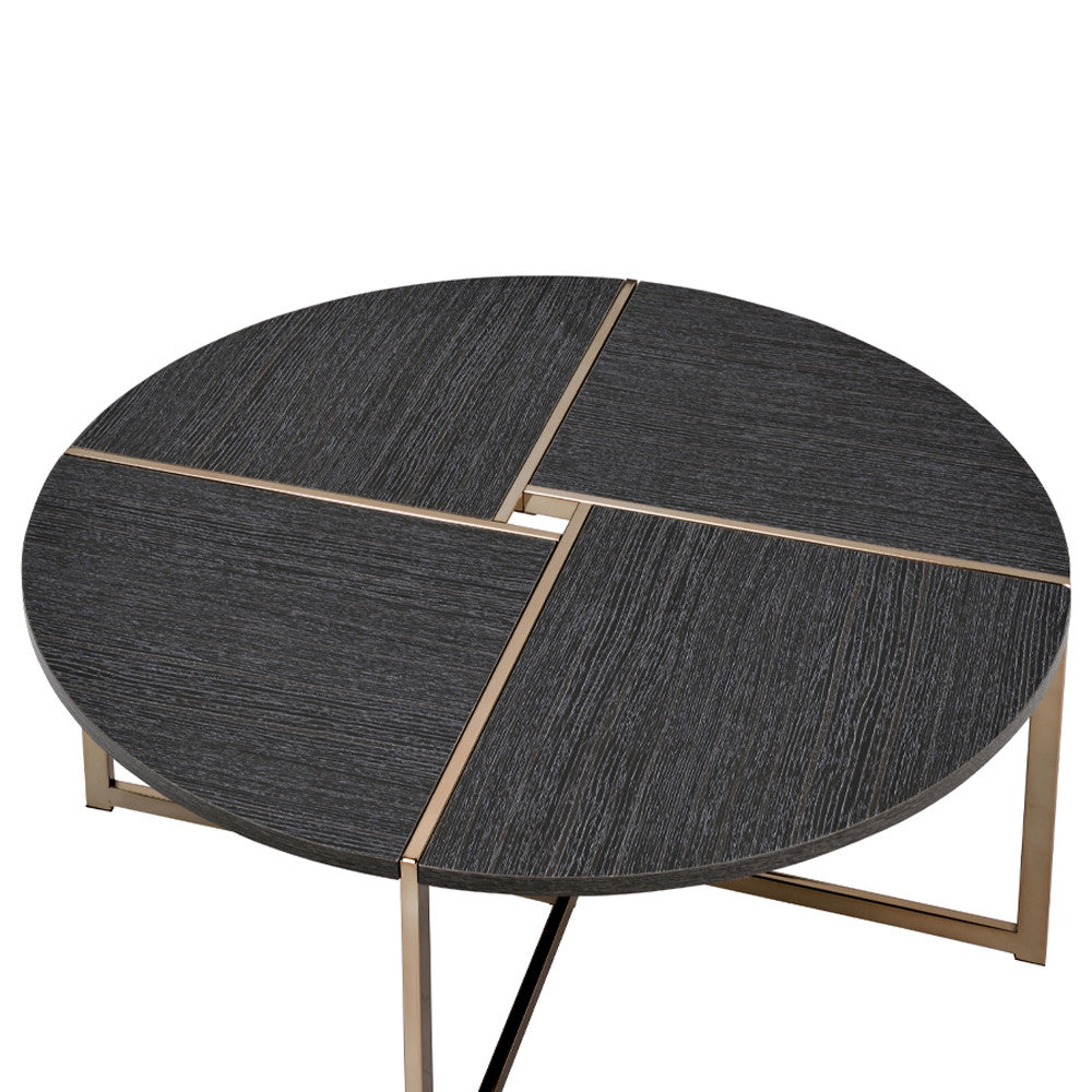 ACME 83005 Bromia Coffee Table, Black & Champagne
