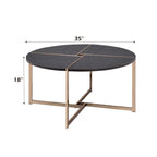 ACME 83005 Bromia Coffee Table, Black & Champagne