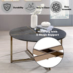 ACME 83005 Bromia Coffee Table, Black & Champagne