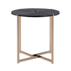 ACME 83007 Bromia End Table, Black & Champagne