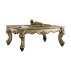 ACME 83120 Vendome II Coffee Table, Gold Patina & Bone