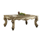 ACME 83120 Vendome II Coffee Table, Gold Patina & Bone