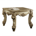 ACME 83121 Vendome II End Table, Gold Patina & Bone