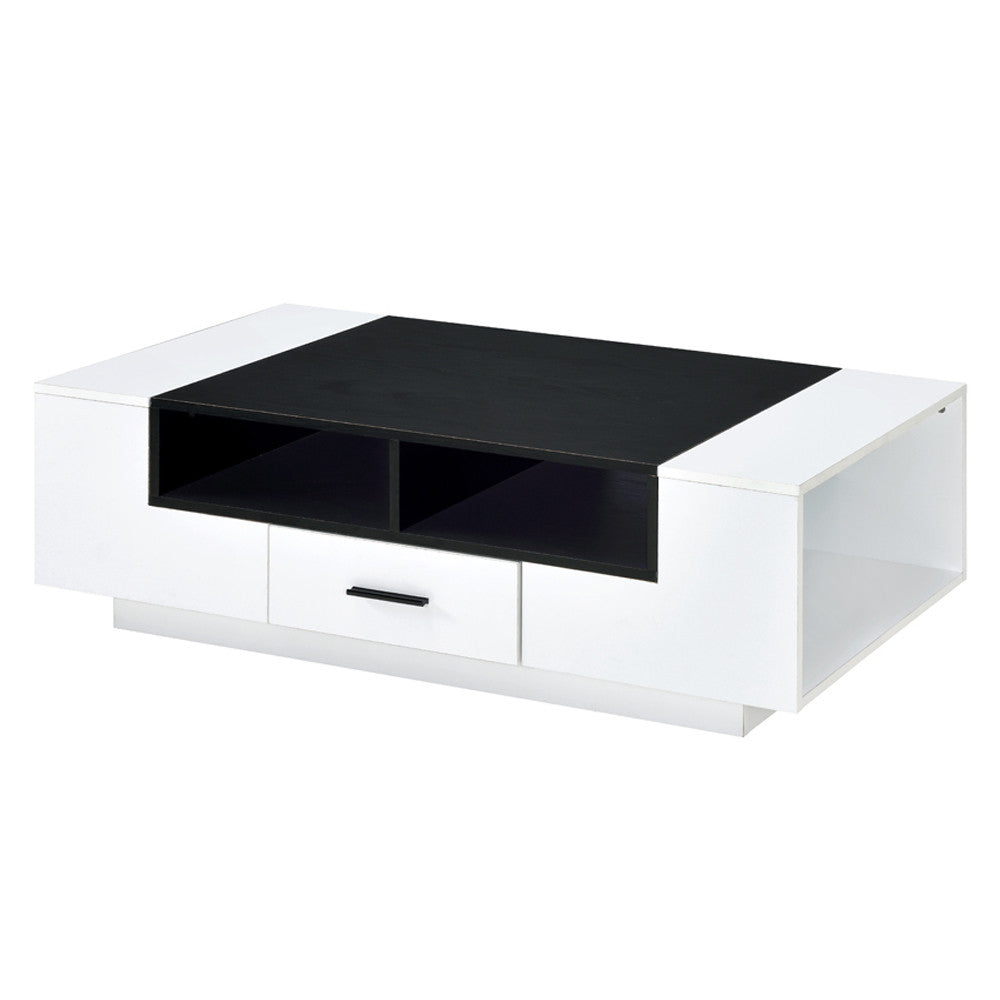 ACME 83135 Armour Coffee Table, White & Black
