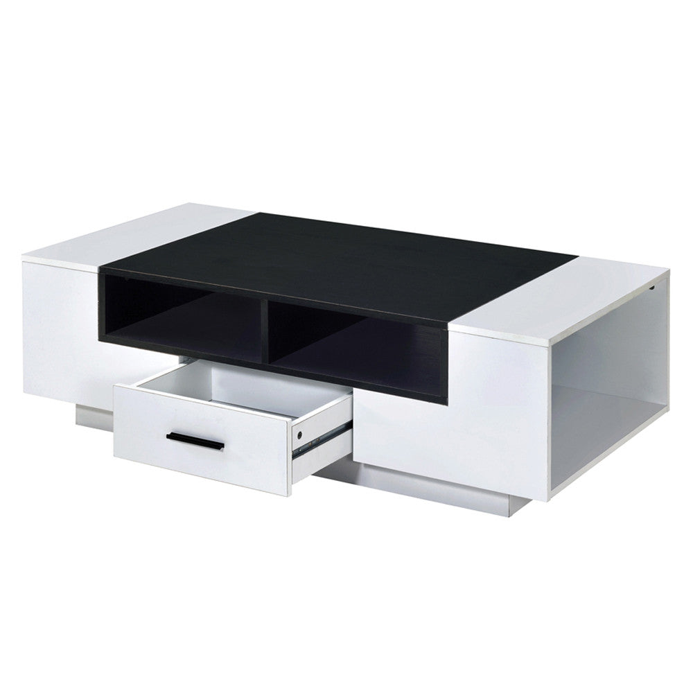 ACME 83135 Armour Coffee Table, White & Black