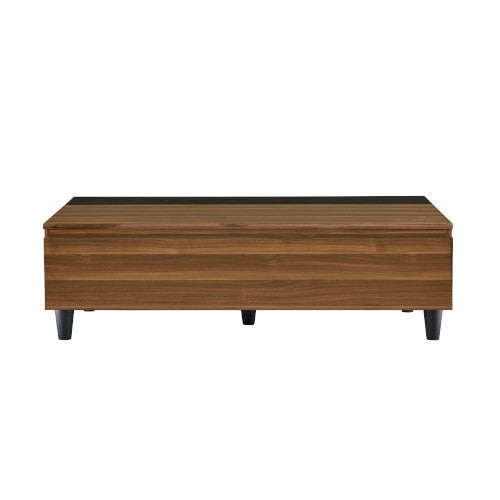 ACME 83140 Avala Coffee Table with Lift Top, Walnut & Black