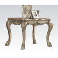 ACME 83161 Dresden End Table, Gold Patina & Bone
