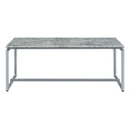 ACME 83235 Jurgen 3 Piece Pack Coffee/End Set, Faux Concrete & Silver