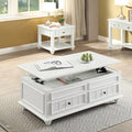 ACME 83325 Natesa Coffee Table with Lift Top, White Washed