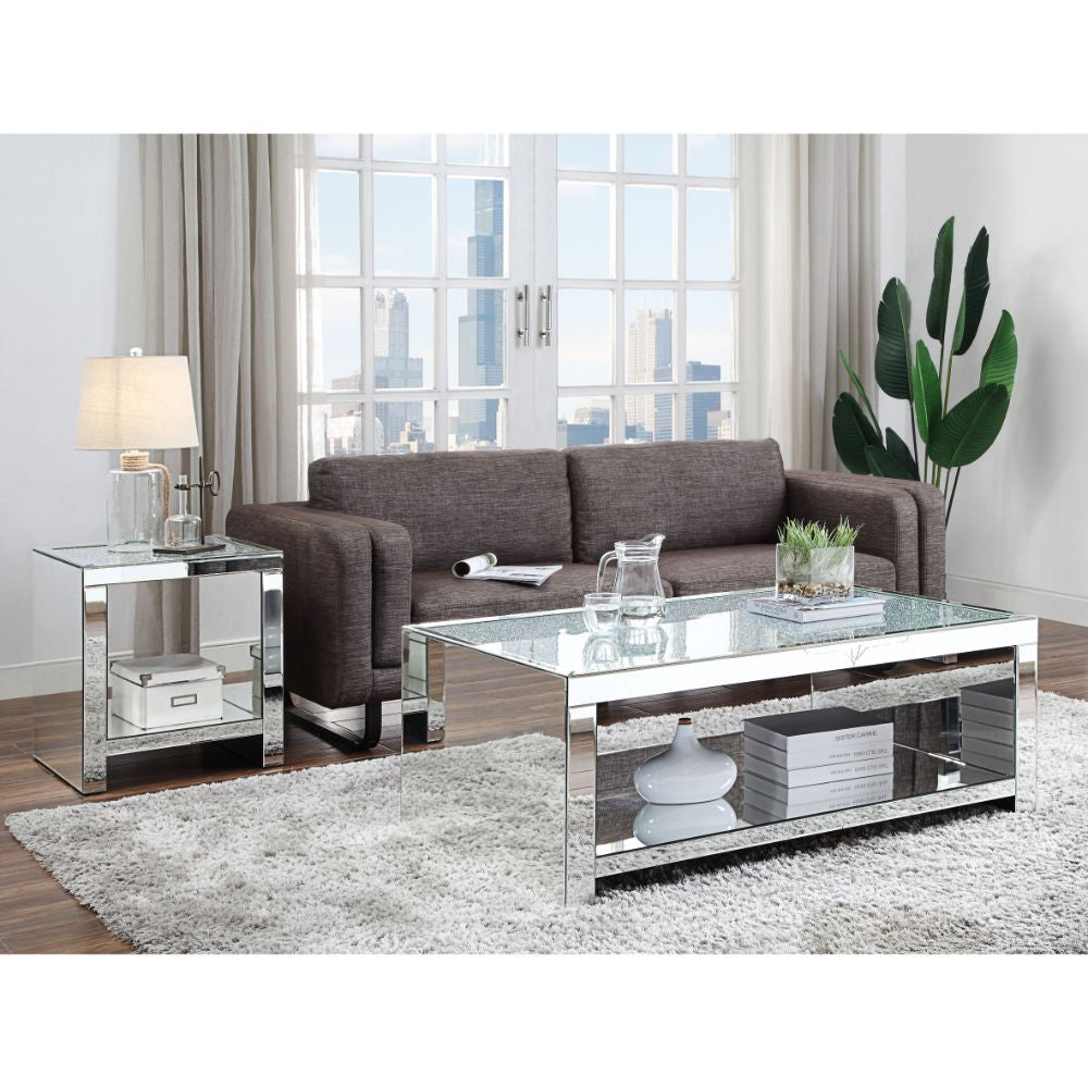 ACME 83580 Malish Coffee Table, Mirrored