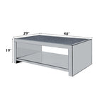 ACME 83580 Malish Coffee Table, Mirrored