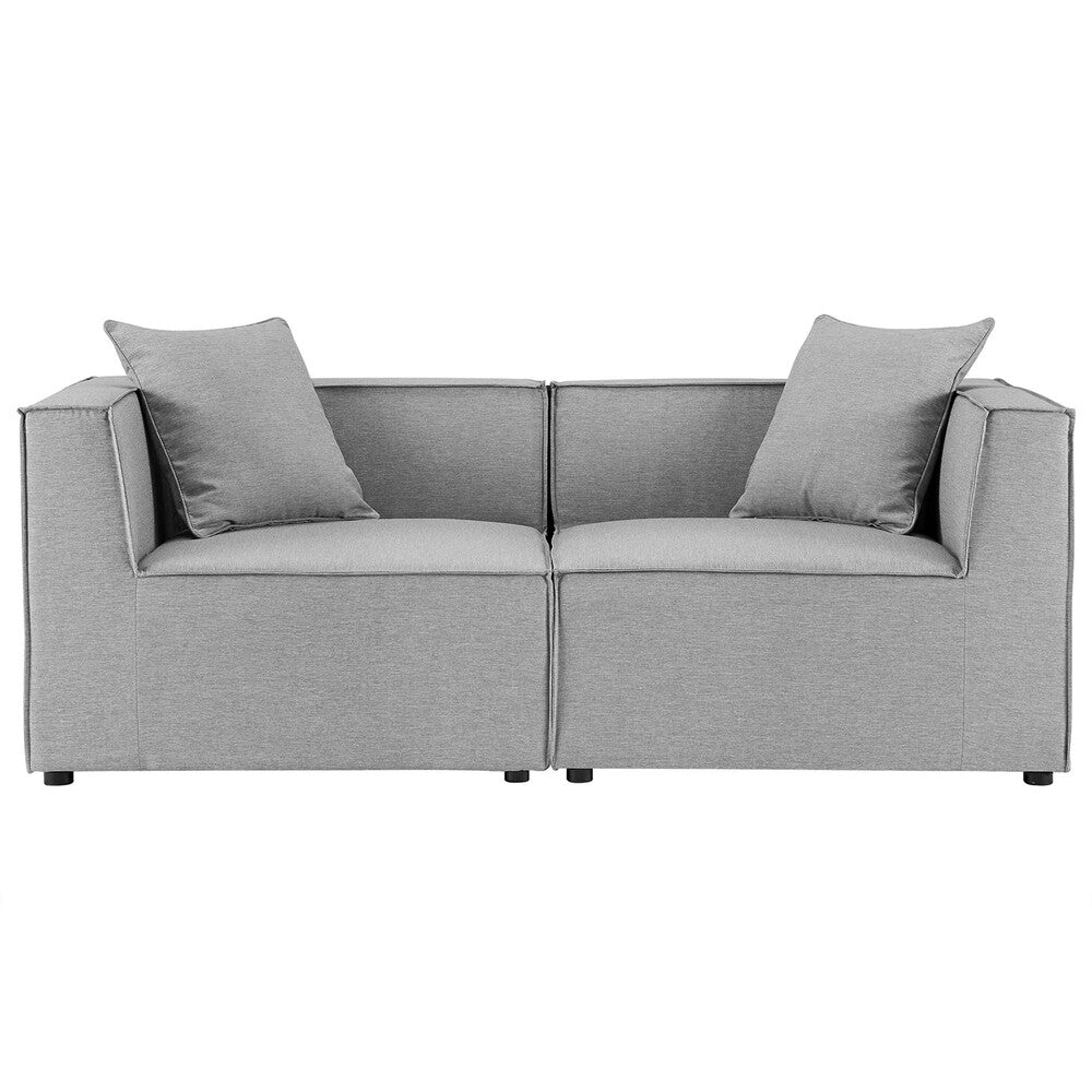 Modway EEI-4377 Saybrook 2-Piece Outdoor Patio Upholstered Sectional Sofa Loveseat