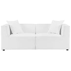 Modway EEI-4377 Saybrook 2-Piece Outdoor Patio Upholstered Sectional Sofa Loveseat