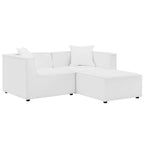 Modway EEI-4378 Saybrook Outdoor Patio Upholstered Loveseat and Ottoman Set