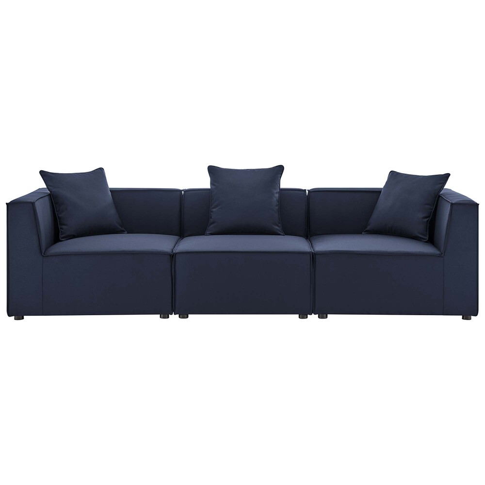 Modway EEI-4379 Saybrook 3-Piece Outdoor Patio Upholstered Sectional Sofa