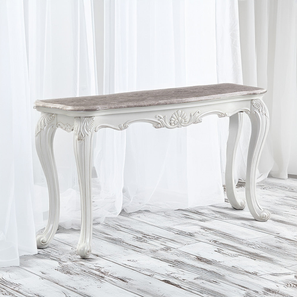 ACME 84313 Ciddrenar Marble Console Table