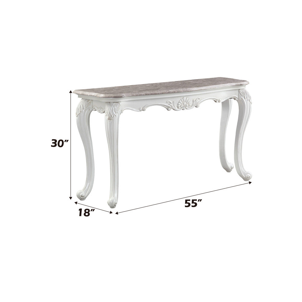 ACME 84313 Ciddrenar Marble Console Table  5