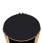 ACME 84490 Tanquin Coffee Table, Gold & Black Glass (1Set/2Ctn)