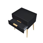 ACME 84495 Denvor End Table, Black & Gold