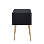 ACME 84495 Denvor End Table, Black & Gold