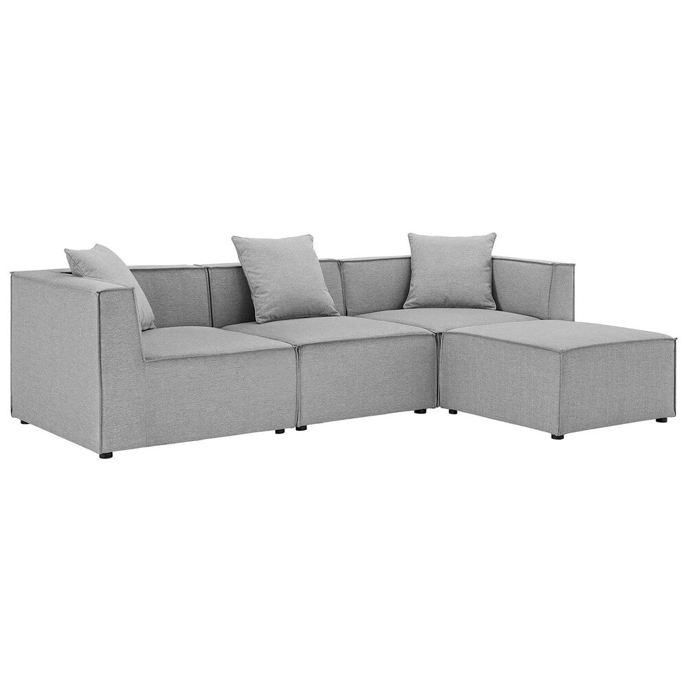 Modway EEI-4380 Saybrook 4-Piece Outdoor Patio Upholstered Sectional Sofa