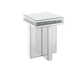 ACME 84697 Noralie End Table, Mirrored & Faux Diamonds