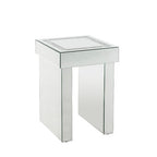 ACME 84702 Noralie End Table, Mirrored & Faux Diamonds