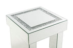 ACME 84702 Noralie End Table, Mirrored & Faux Diamonds