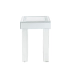 ACME 84702 Noralie End Table, Mirrored & Faux Diamonds