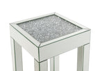 ACME 84707 Noralie End Table, Mirrored & Faux Diamonds