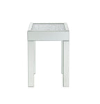 ACME 84707 Noralie End Table, Mirrored & Faux Diamonds