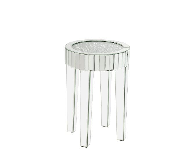 ACME 84712 Ornat End Table, Mirrored & Faux Diamonds
