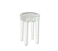 ACME 84712 Ornat End Table, Mirrored & Faux Diamonds