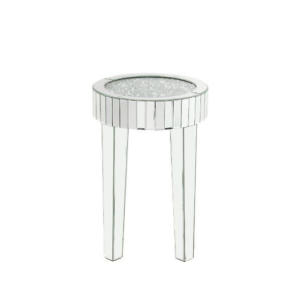 ACME 84712 Ornat End Table, Mirrored & Faux Diamonds