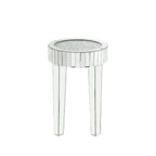 ACME 84712 Ornat End Table, Mirrored & Faux Diamonds