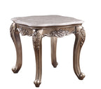 ACME 84867 Jayceon End Table, Marble & Champagne