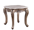 ACME 84867 Jayceon End Table, Marble & Champagne