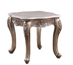 ACME 84867 Jayceon End Table, Marble & Champagne