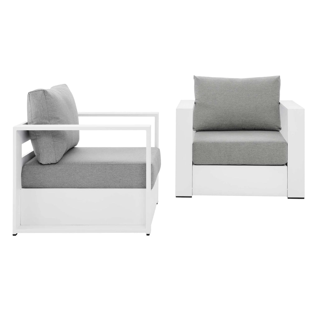 Modway EEI-5751 Tahoe 2-Piece Outdoor Patio Powder-Coated Aluminum Armchair Set