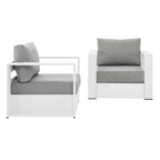 Modway EEI-5751 Tahoe 2-Piece Outdoor Patio Powder-Coated Aluminum Armchair Set