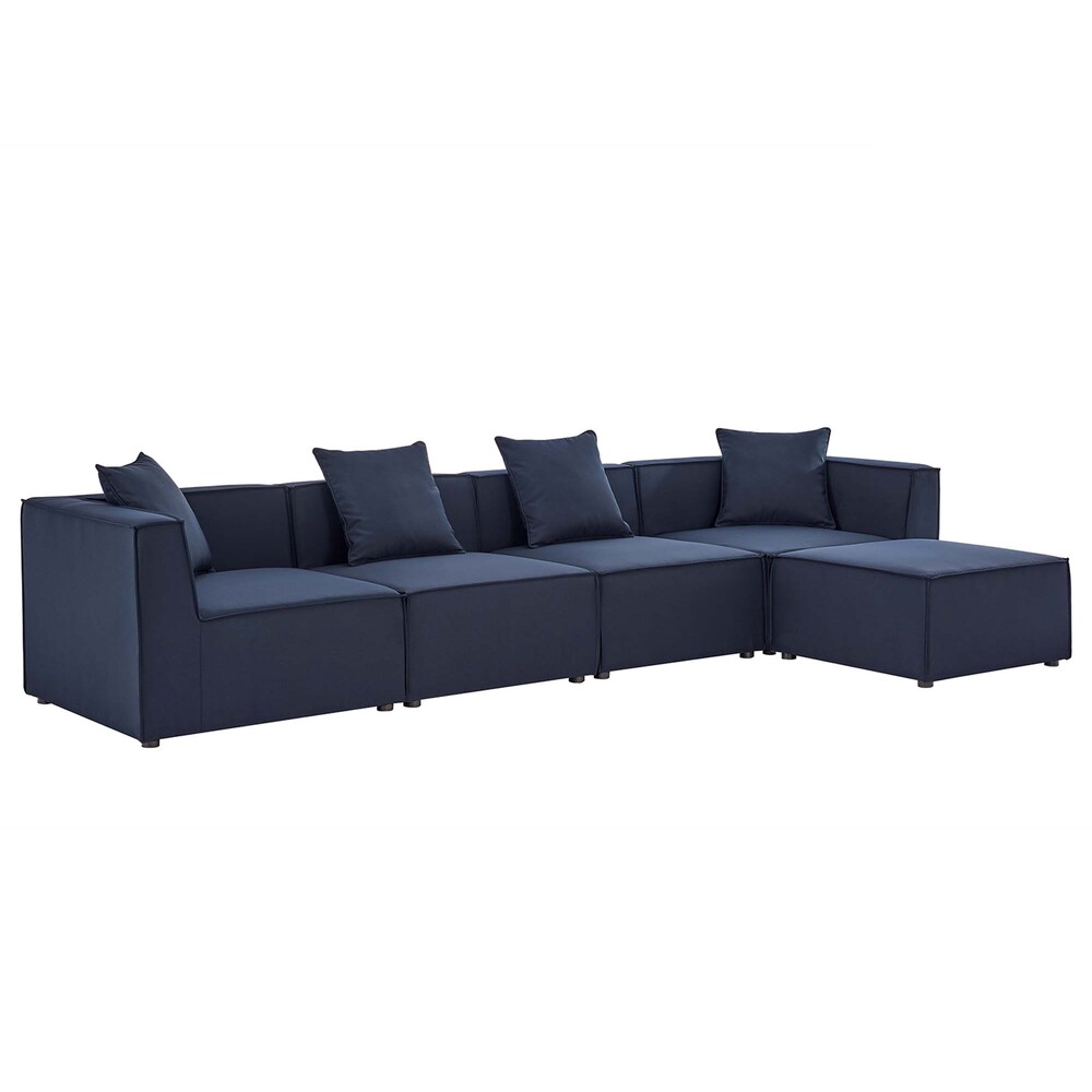 Modway EEI-4382 Saybrook 5-Piece Outdoor Patio Upholstered Sectional Sofa