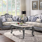 ACME 85345 Ariadne Coffee Table, Marble & Platinum