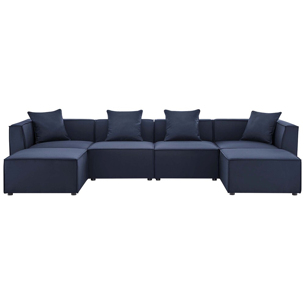 Modway EEI-4383 Saybrook 6-Piece Outdoor Patio Upholstered Sectional Sofa