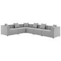 Modway EEI-4385 Saybrook 6-Piece Outdoor Patio Upholstered Sectional Sofa