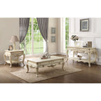 ACME 86022 Ragenardus End Table, Antique White