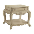 ACME 86022 Ragenardus End Table, Antique White